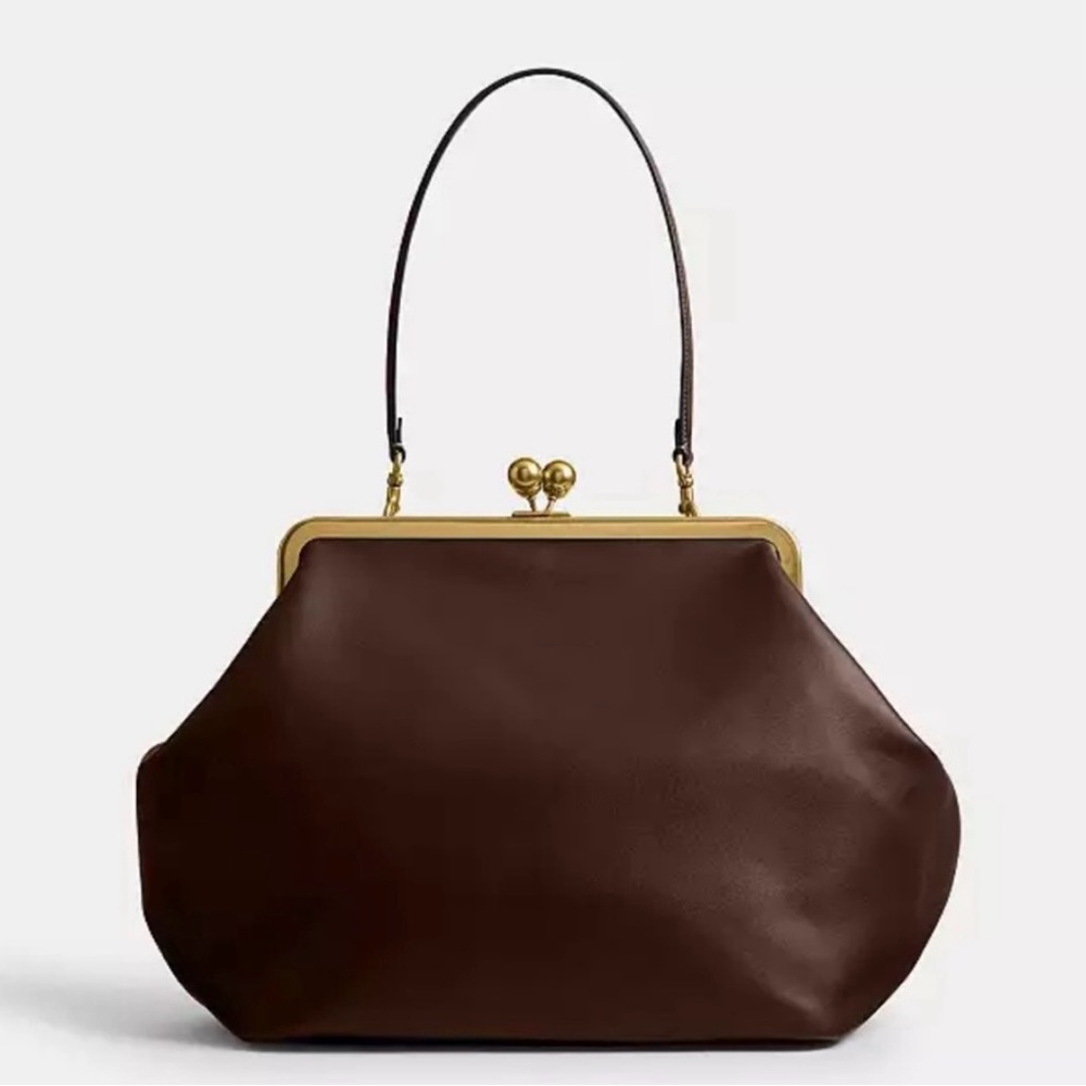 Coach Large Kisslock Framed Bag